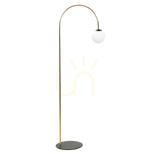 Kontrollera BOW Golvlampa 1223 Guld 1xE14