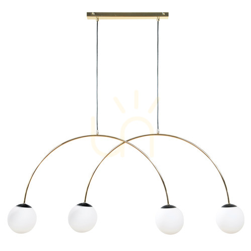 Kontrollera BOW Pendellampa 1219 Guld 4xE14