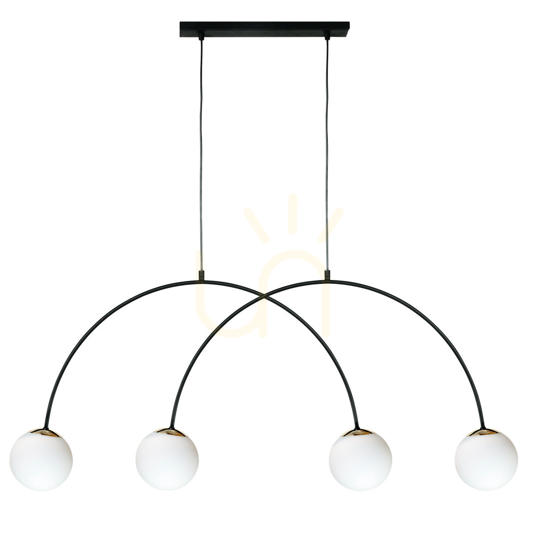 Kontrollera BOW 1220 Pendellampa svart 4xE14 BOW 1220 Pendellampa svart 4xE14