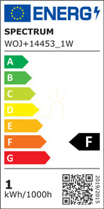 Spectrum C37 LED-lampa E14 1 W 6000 K kallvit WOJ+14453_1W small 2