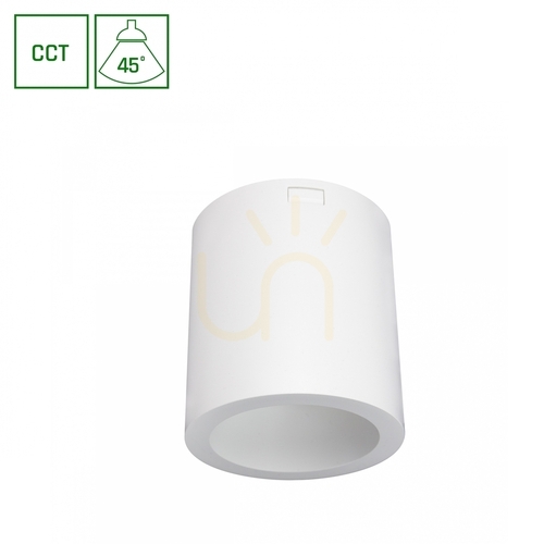 Kontrollera Chloe Komplett Utanpåliggande 7 W Cct 230 V 45 St Ip20 Ugr<19 Fi90 X100 Mm Vit Rund