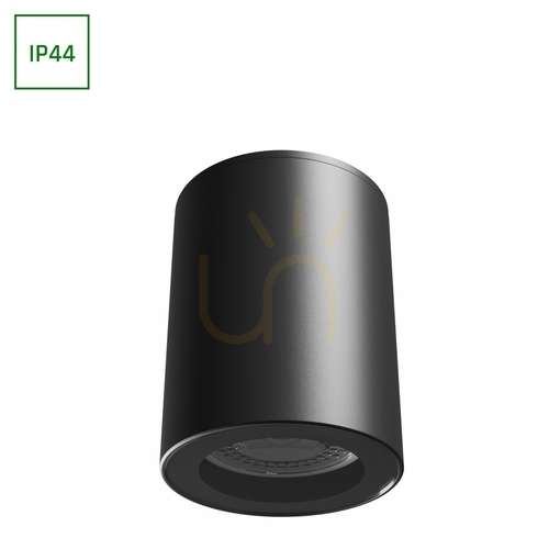 Kontrollera Chloe Gu10 Utanpåliggande Gu10 250 V Ip44 70 X90 Mm Svart Rund Fast.