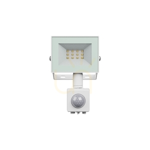 Noctis Lux 4 Strålkastare 10 W Cw 230 V Ip44 94x150x53mm Vit Pir Rörelsesensor small 1