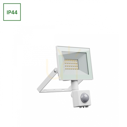 Kontrollera Noctis Lux 4 Strålkastare 20 W Cw 230 V Ip44 116x174x53mm Vit Pir Rörelsesensor