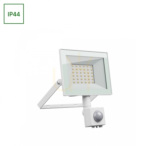 Kontrollera Noctis Lux 4 Strålkastare 30 W Cw 230 V Ip44 141x185x53mm Vit Pir Rörelsesensor