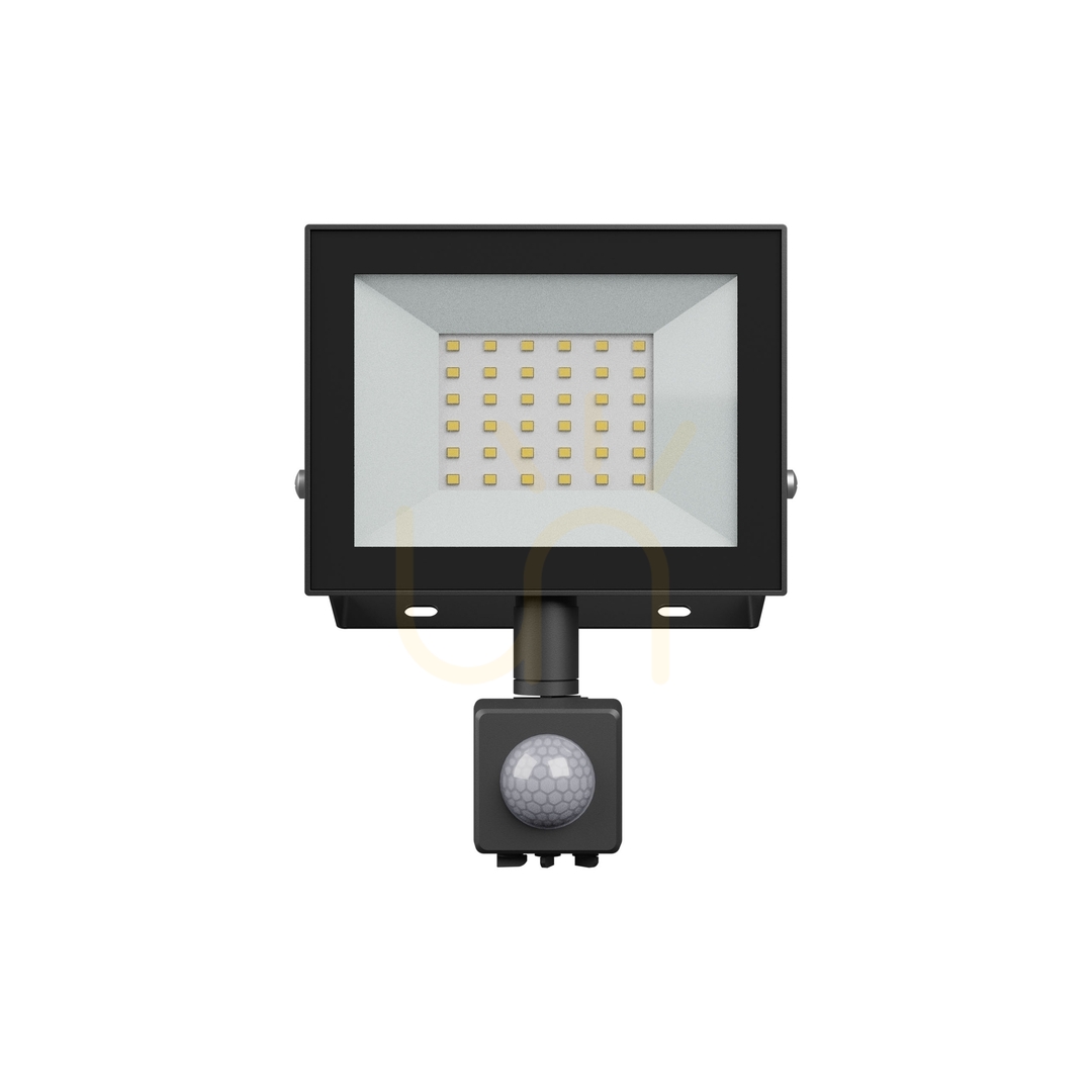 Utsikt Noctis Lux 4 Strålkastare 30 W Cw 230 V Ip44 141x185x53mm Svart Pir Rörelsesensor Noctis Lux 4 Strålkastare 30 W Cw 230 V Ip44 141x185x53mm Svart Pir Rörelsesensor