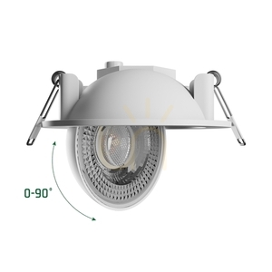 Mobilo Led 6,5 W Cct 230 V 36 St Ip20 Fi105x35 Mm Vit Rund small 1