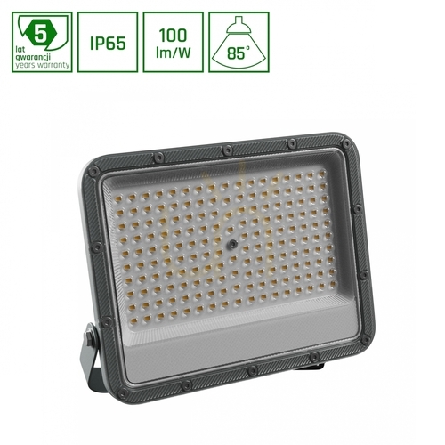 Kontrollera Noctis Max 2 Strålkastare 100 W Nw 230 V 85 St Ip65 264 X218 X35 Mm Grå 5 års garanti