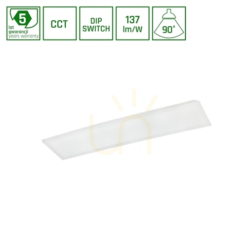 Kontrollera Algine Bakgrundsbelysningspanel 26 W/36 W/46 W Cct 230 V 90 St Ip20 Ugr<19 300 X1200 X34 Mm Vit 5 års garanti