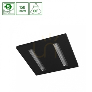 Algine Doppio Panel 40 W Nw 230 V 80 St Ip20 600 X600 X35 Svart 5 år small 0