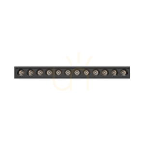Grid S Utanpåliggande armatur 12 W Cct 230 V 40st Ip20 222x26x60mm Svart 5 år Gw. Spektrum small 2