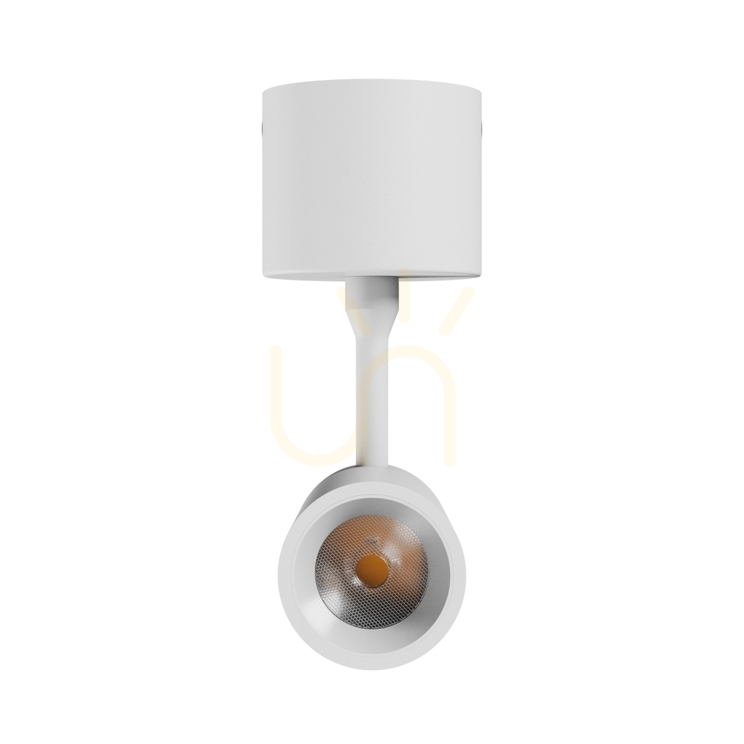 Utsikt Spot M Utanpåliggande armatur 10 W Cct 230 V 30st Ip20 dia.44 X145x205mm Vit 5 års garanti. Spektrum Spot M Utanpåliggande armatur 10 W Cct 230 V 30st Ip20 dia.44 X145x205mm Vit 5 års garanti. Spektrum