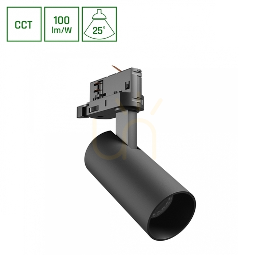Kontrollera Andromeda Prime för strömskena 3 F 3 Cct 8 W 230 V 25st ip20 ¶r. 54x109x160mm Svart spektrum