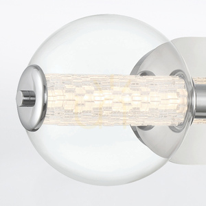 Vägglampa ATOMO - 3 ljuskällor - Polerad krom QUINTIESSE small 5