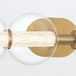 Vägglampa ATOMO - 4 ljuskällor - Borstat guld QUINTIESSE 6 Vägglampa ATOMO - 4 ljuskällor - Borstat guld QUINTIESSE small 6