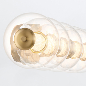 ATOMO vägglampa - 5 ljuskällor - Borstat guld QUINTIESSE small 3