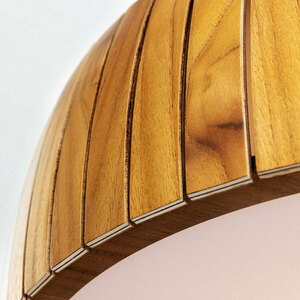Quintiesse Barrel LED-plafond, teakfanér, Ø 50 cm small 4
