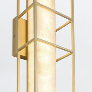 Stor vägglampa BLAKLEY - 1 ljuskälla - Borstat guld QUINTIESSE small 4