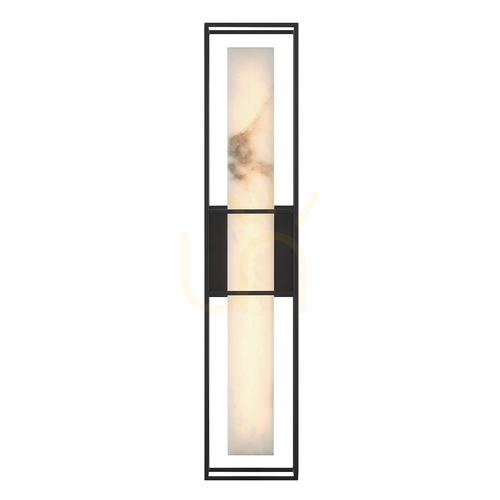 Kontrollera BLAKLEY stor vägglampa - 1 ljuskälla - Mattsvart QUINTIESSE