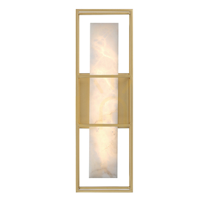 BLAKLEY medium vägglampa - 1 ljuskälla - Borstat guld QUINTIESSE small 1