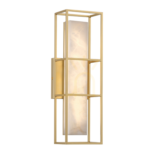 Kontrollera BLAKLEY medium vägglampa - 1 ljuskälla - Borstat guld QUINTIESSE