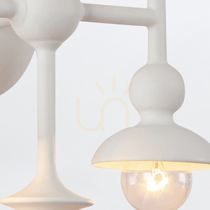 CADENCE vägglampa - 6 ljuskällor - Antikvit QUINTIESSE small 6