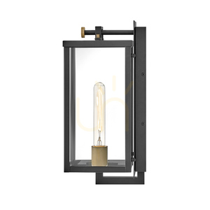 Medium vägglykta CATALINA - 1 ljuskälla - Svart, oxiderad brons QUINTIESSE small 3