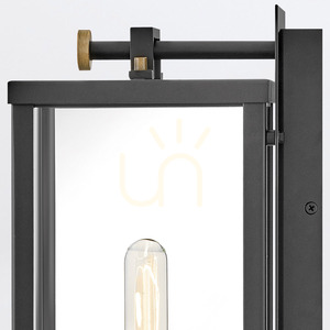 Medium vägglykta CATALINA - 1 ljuskälla - Svart, oxiderad brons QUINTIESSE small 5