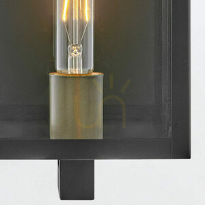 Medium vägglykta CATALINA - 1 ljuskälla - Svart, oxiderad brons QUINTIESSE small 6
