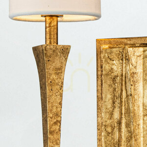 CREST vägglampa - 2 ljuskällor - Petal gold QUINTIESSE 3 CREST vägglampa - 2 ljuskällor - Petal gold QUINTIESSE small 3