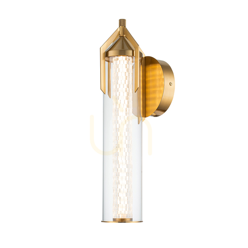 Kontrollera ESPADA vägglampa - Borstat guld QUINTIESSE