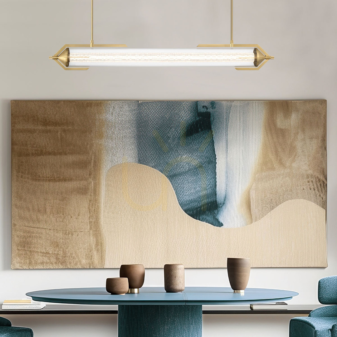 Visa ESPADA ö-lampa - Borstat guld QUINTIESSE ESPADA ö-lampa - Borstat guld QUINTIESSE