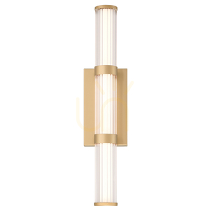 Medium LED-vägglampa FAYTON - Borstat guld QUINTIESSE 1 Medium LED-vägglampa FAYTON - Borstat guld QUINTIESSE small 1
