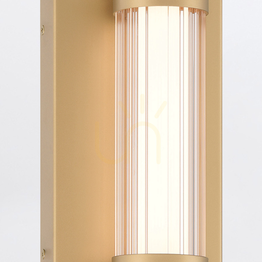 Förhandsvisning Medium LED-vägglampa FAYTON - Borstat guld QUINTIESSE Medium LED-vägglampa FAYTON - Borstat guld QUINTIESSE
