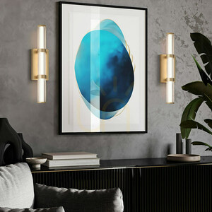 Medium LED-vägglampa FAYTON - Borstat guld QUINTIESSE 8 Medium LED-vägglampa FAYTON - Borstat guld QUINTIESSE small 8