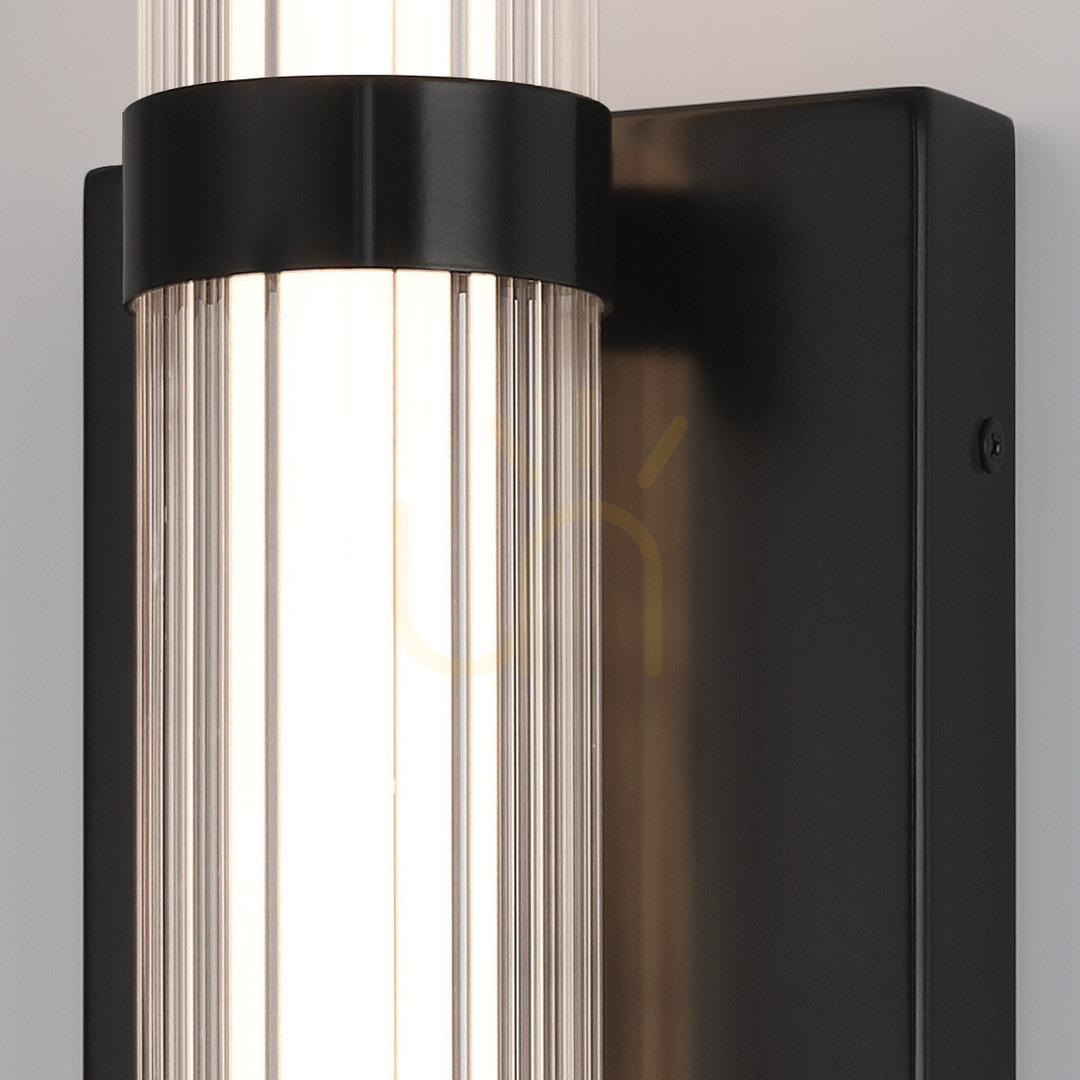 Utsikt Medium LED-vägglampa FAYTON - Matt svart QUINTIESSE Medium LED-vägglampa FAYTON - Matt svart QUINTIESSE