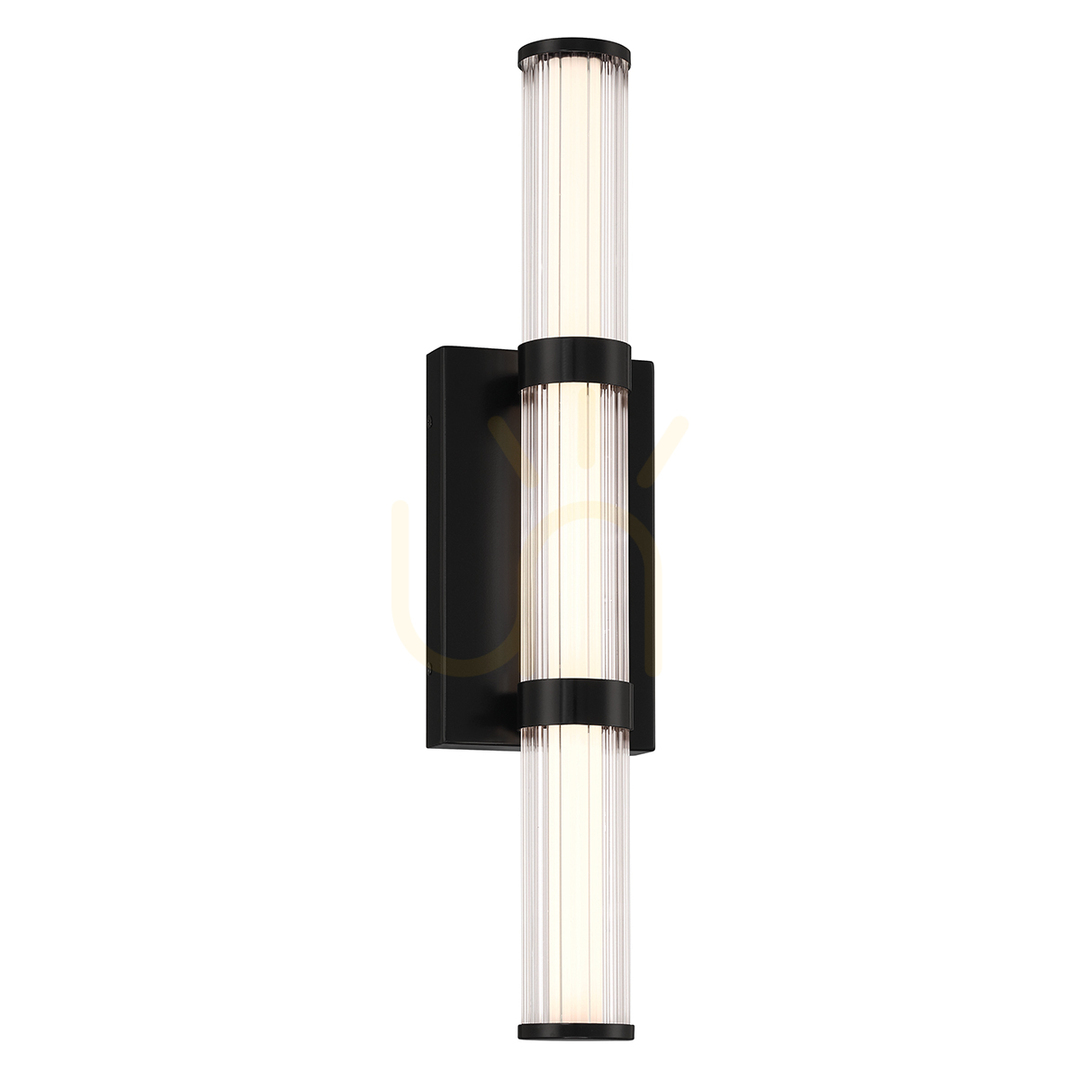 Kontrollera Medium LED-vägglampa FAYTON - Matt svart QUINTIESSE Medium LED-vägglampa FAYTON - Matt svart QUINTIESSE