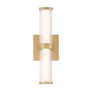 FAYTON liten LED-vägglampa - Borstat guld QUINTIESSE small 1