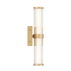 FAYTON liten LED-vägglampa - Borstat guld QUINTIESSE small 3