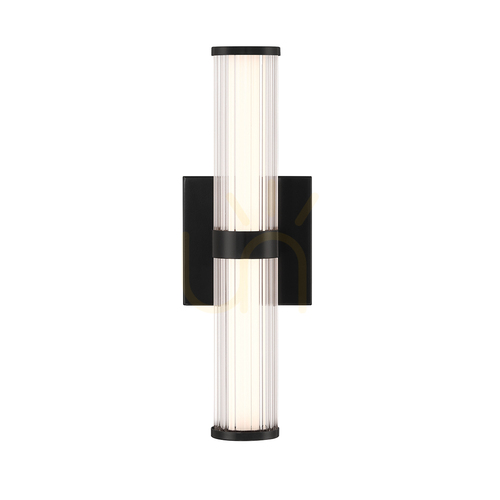 Kontrollera FAYTON liten LED-vägglampa - Matt svart QUINTIESSE