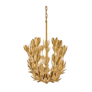 FLORA ö-lampa - 10 ljuskällor - Oxiderat guld QUINTIESSE small 3
