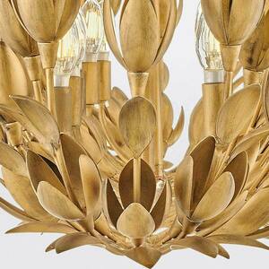 FLORA ö-lampa - 10 ljuskällor - Oxiderat guld QUINTIESSE small 7