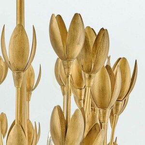 FLORA ö-lampa - 10 ljuskällor - Oxiderat guld QUINTIESSE small 8
