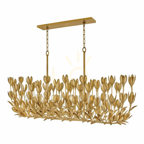 Kontrollera FLORA ö-lampa - 10 ljuskällor - Oxiderat guld QUINTIESSE