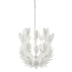 FLORA ö-lampa - 10 ljuskällor - QUINTIESSE strukturell gips. small 3