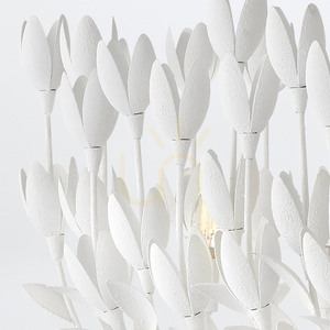 FLORA ö-lampa - 10 ljuskällor - QUINTIESSE strukturell gips. small 8