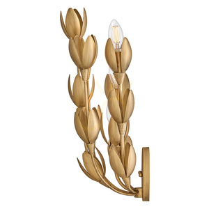 FLORA vägglampa - 3 ljuskällor - Oxiderat guld QUINTIESSE small 3