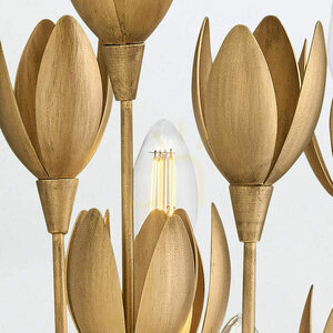 FLORA vägglampa - 3 ljuskällor - Oxiderat guld QUINTIESSE small 5