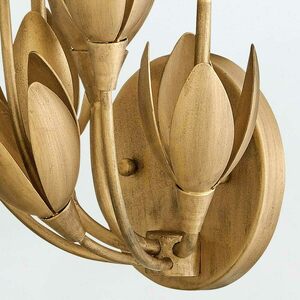 FLORA vägglampa - 3 ljuskällor - Oxiderat guld QUINTIESSE small 6