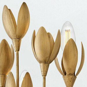 FLORA vägglampa - 3 ljuskällor - Oxiderat guld QUINTIESSE small 7